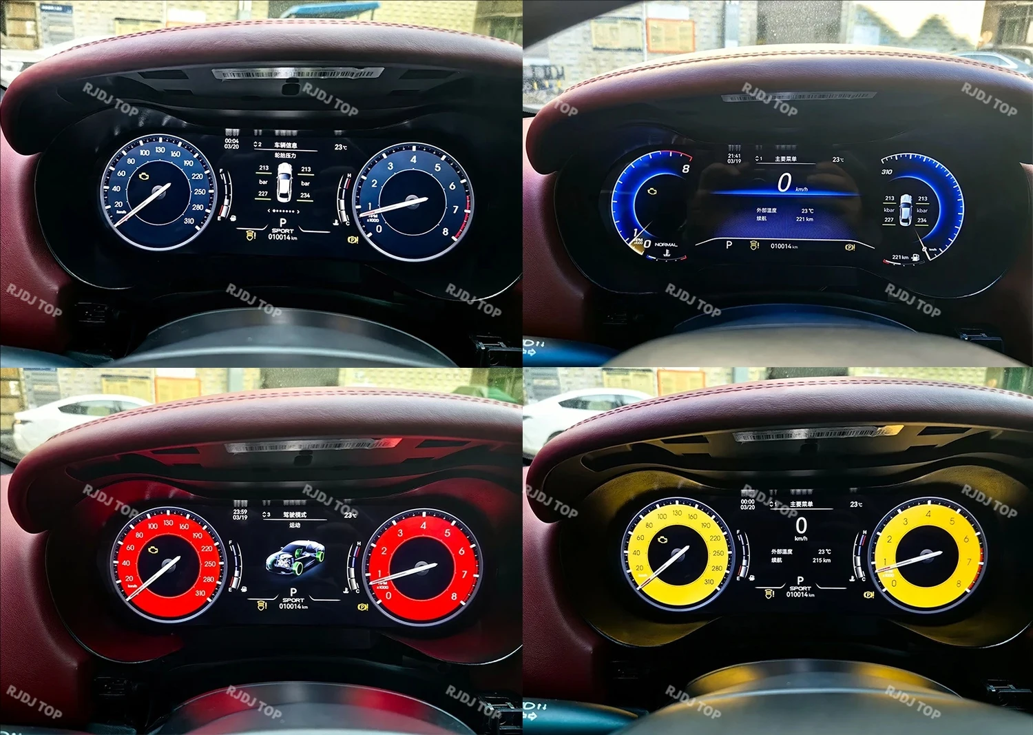 

For Maserati Levante 2016 - 2023 Car LCD Dashboard Digital Cluster Virtual Cockpit Instrument Speedometer Multifunctional Screen