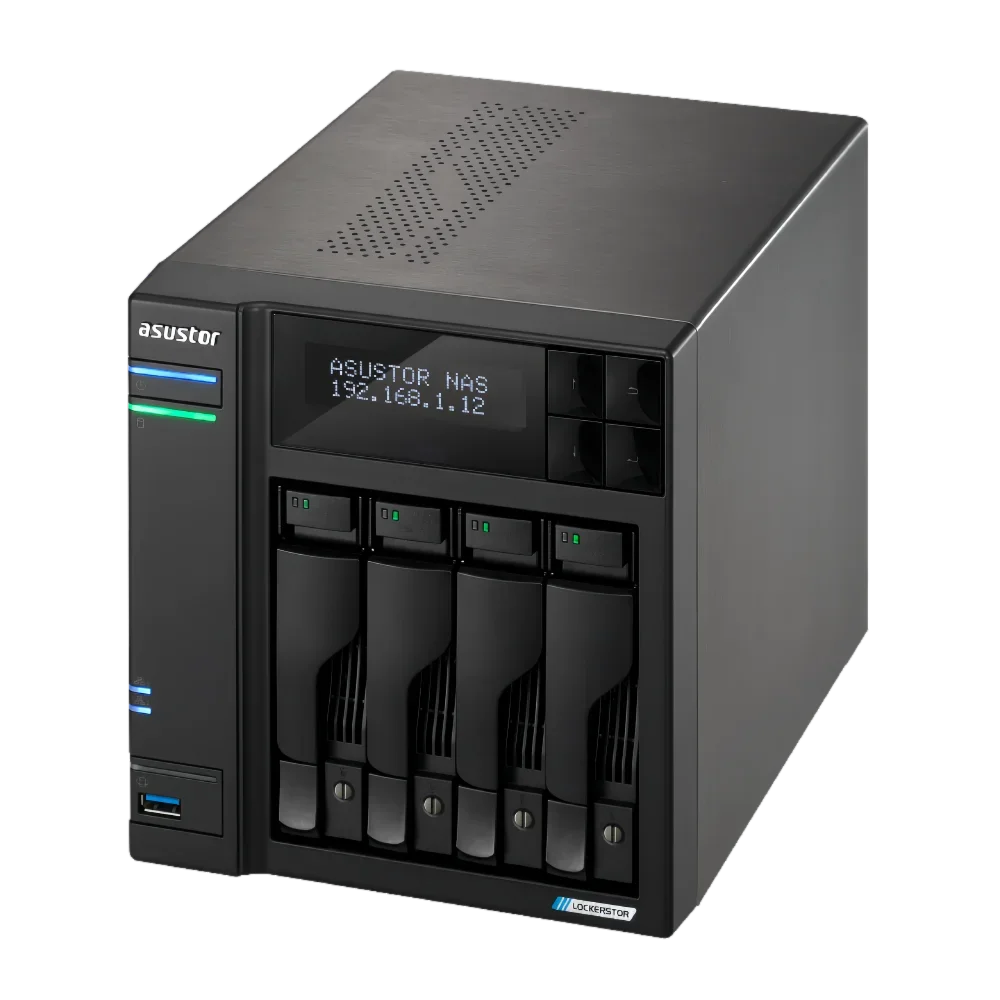 TLF ASUSTOR 4 Bay Home Mini NAS N5105 Quad Core 2 Lan 2.5GbE USB3.2 SATA HDD M.2 NVME SSD Server di archiviazione