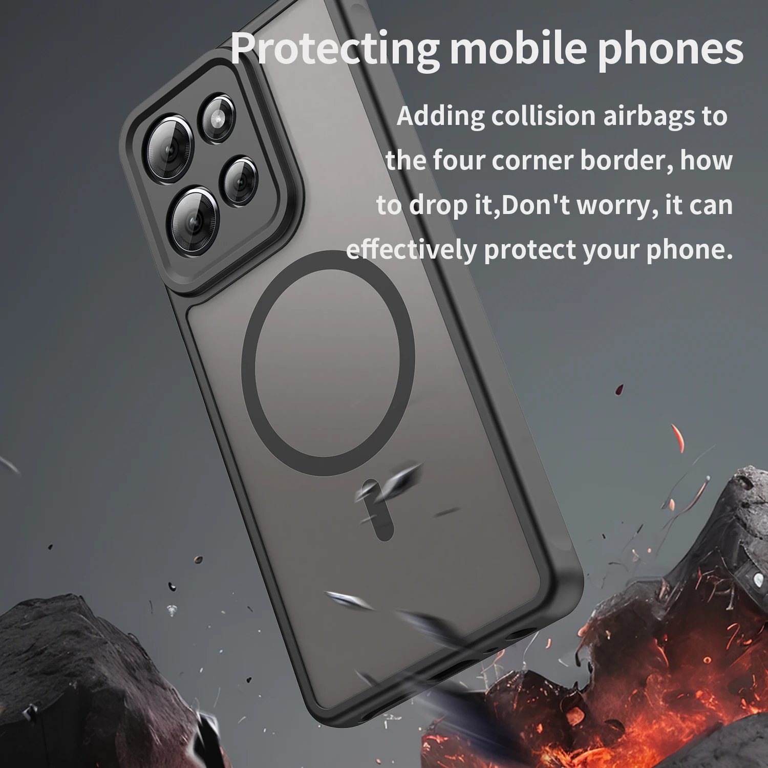 Magnetische Luxus-Schutzhülle für Moto G Stylus 2026 Edge 2025 G 5G Play Power Magsafe Wireless Matte Translucent Cover – Detail 3