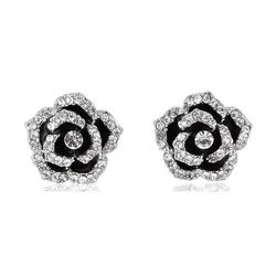 Classy Camellia Earrings French Retrol Flower Stud Earring
