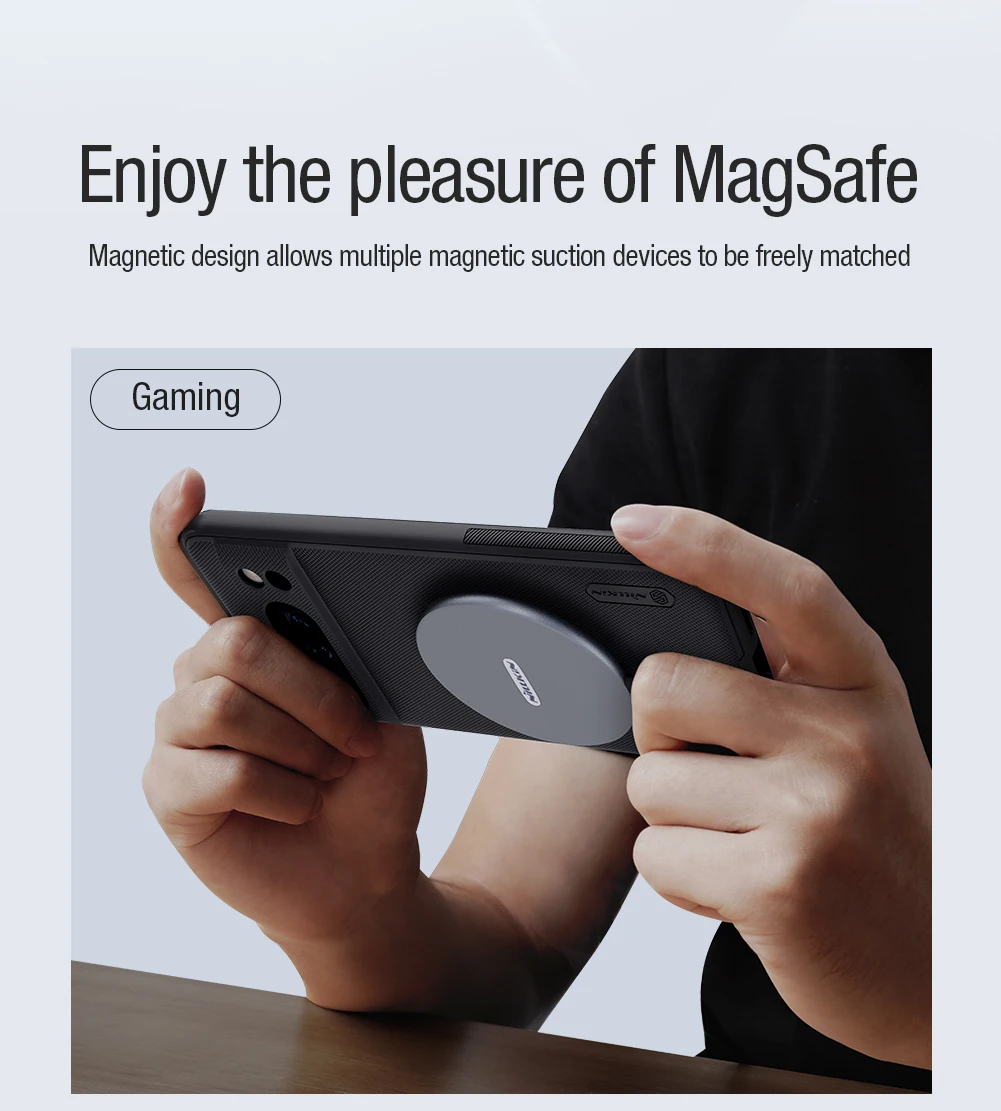 For Google Pixel 8 Pro MagSafe Case NILLKIN Super Frosted Shield Pro Magnetic Wireless Charging Cover For Google Pixel 8