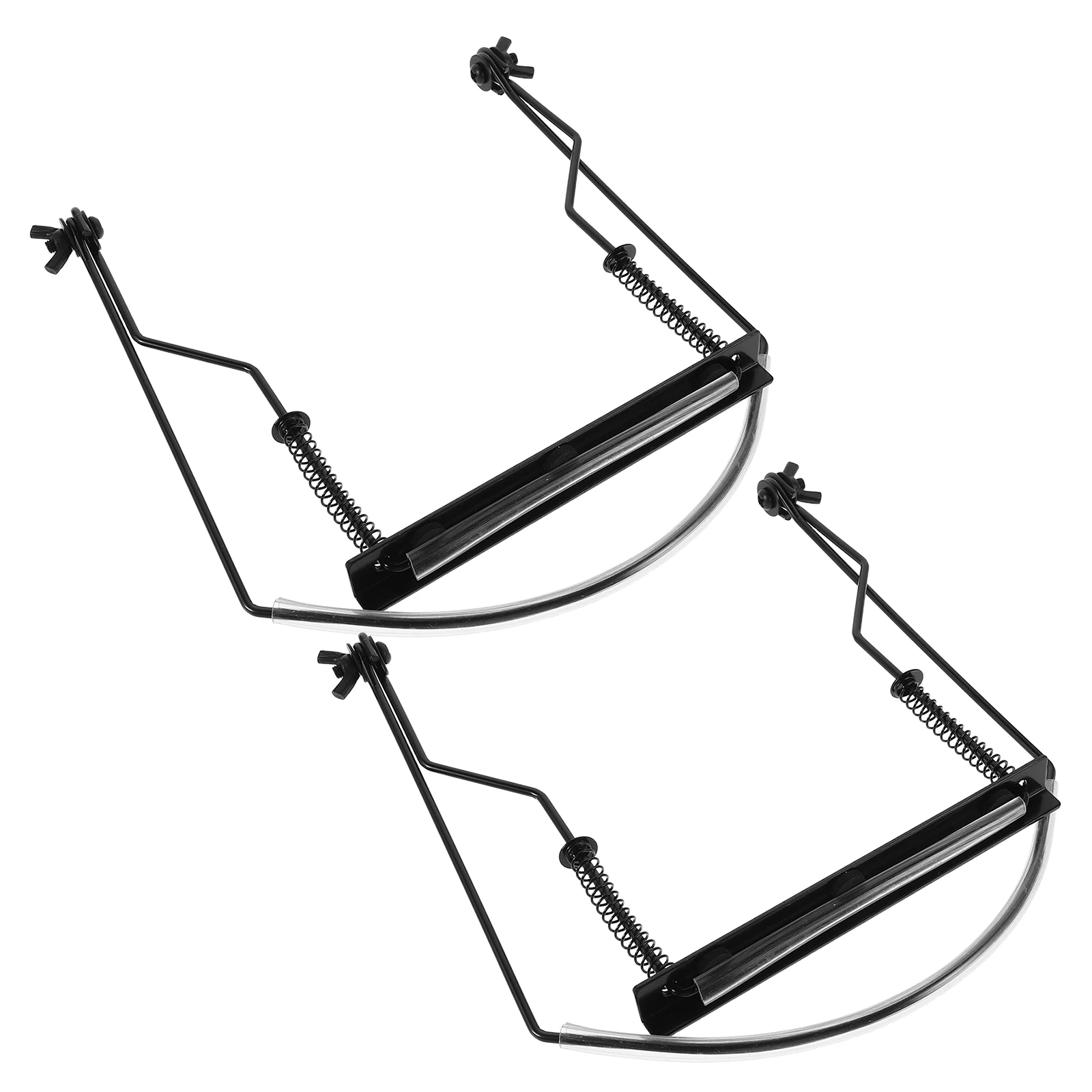 

2pcs Harmonica Neck Holder for 10 Holes Metal Bracket Hands Free Adjustable Harp Stand Wind Instrument Accessory