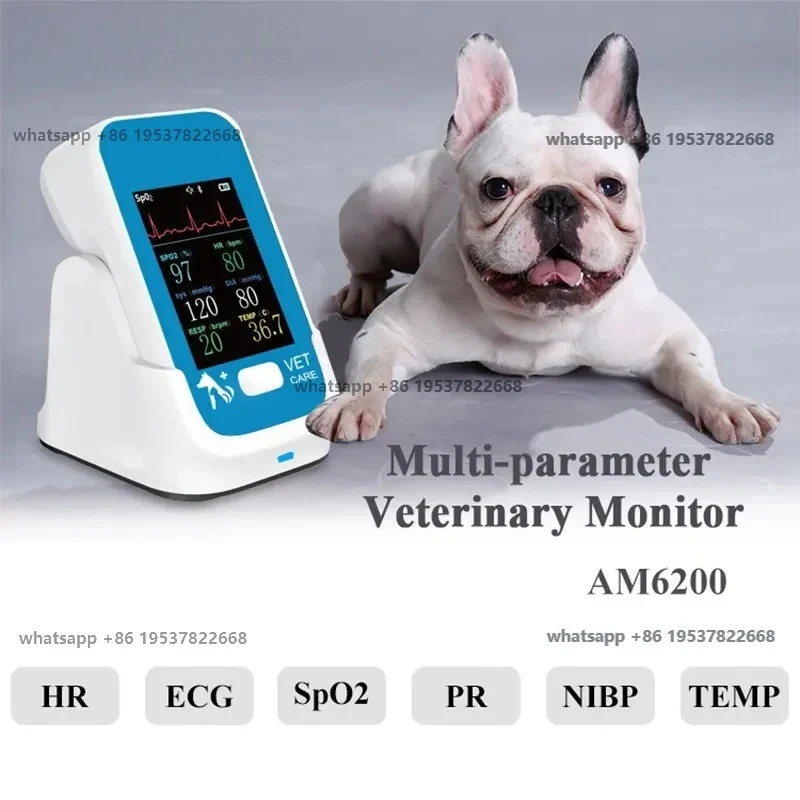 Vetec Animal Health Vet   for Dogs And Cats with Heart Rate   Pressure Pulse Oximeter And Temperature Measurement Tool