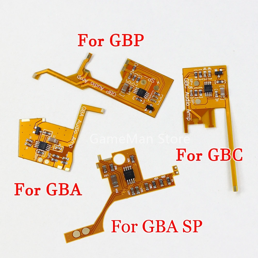 10pcs Sound Amp For Gameboy Advance Color Pocket GBA GBC GBP GBA SP Console Low Power Digital Volume Amplifier Module