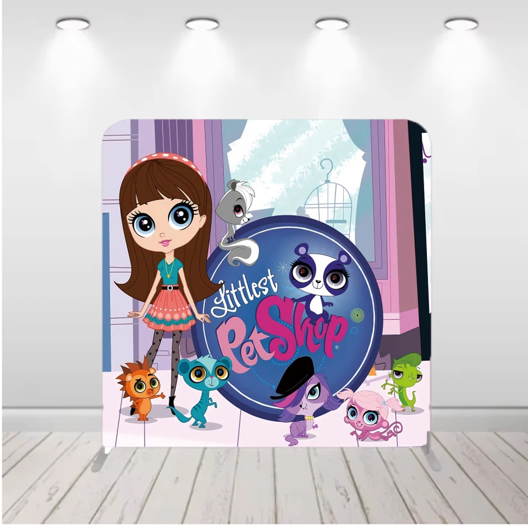 

Hasbro Littlest Pet Shop Pillowcase Cover Birthday Party Photo Backdrop Background Photography Photobooth Baby Shower Props