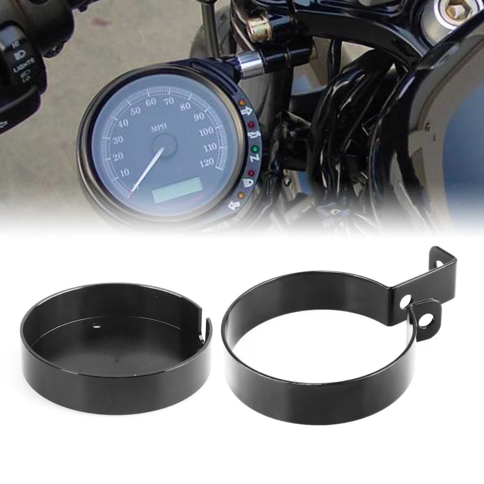 For Harley Sportster XL 883 1200 XL883 XL1200 Iron Nightster Roadster 1993-2020 Side Speedometer Relocation Mount Bracket Cover