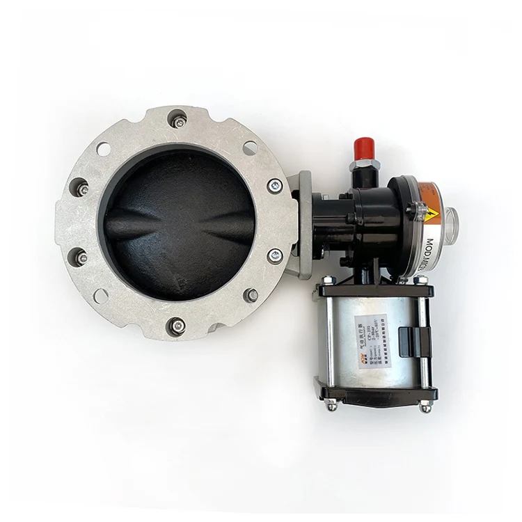 Elettrovalvola OEM Customizable Powder Butterfly Valves DN150 Pneumatic Actuator Cast Iron Solenoid Valve General Stainless Steel Alloy Pneumatica — dettaglio 3
