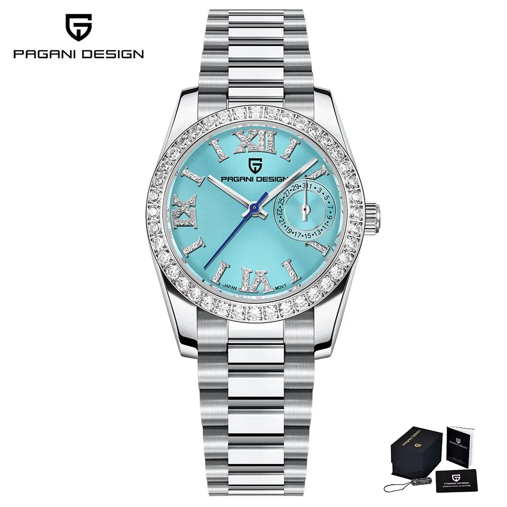 PAGANI DESIGN 2026 Neue 32MM Damen-Armbanduhr Elegante Luxus-Quarzuhr für Frauen Modische Wasserdichte Uhren Saphirglas