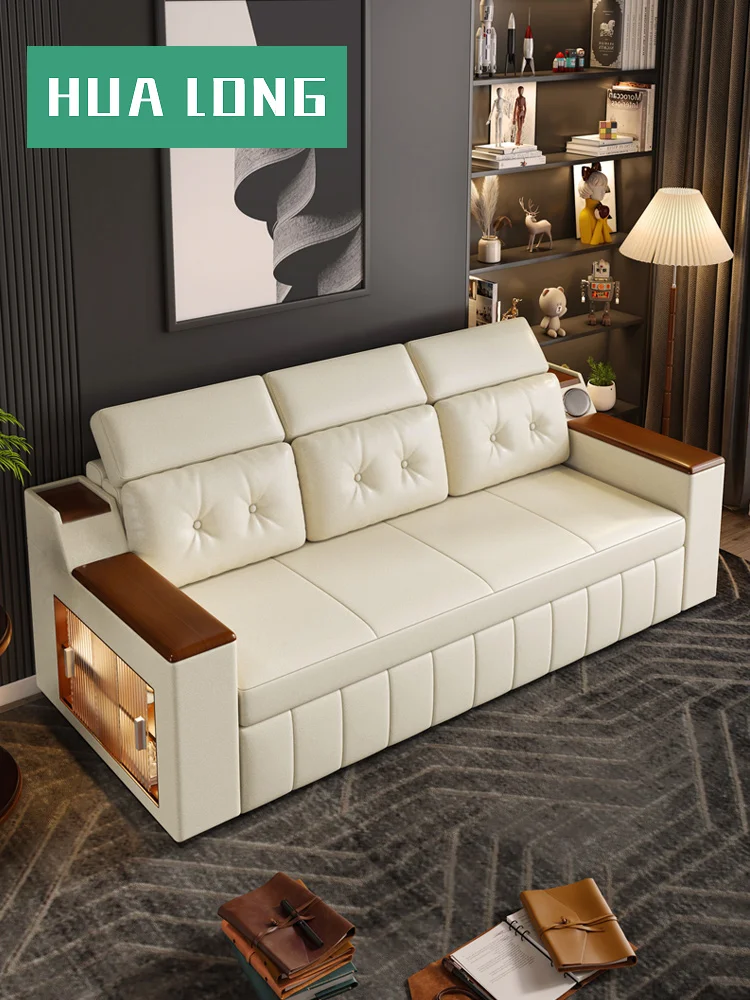 

2024 new sofa bed folding dual-purpose Internet celebrity living room small apartment Internet celebrity sofa bed nap single