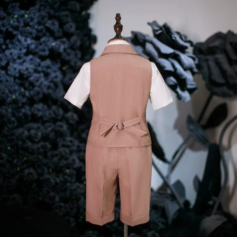 Hochwertige Jungenanzüge für Hochzeit, Geburtstag, Trauzeugen-Outfit, Formelle Kinderanzüge A4999, Jungen-Abschlussanzug – Detail 4