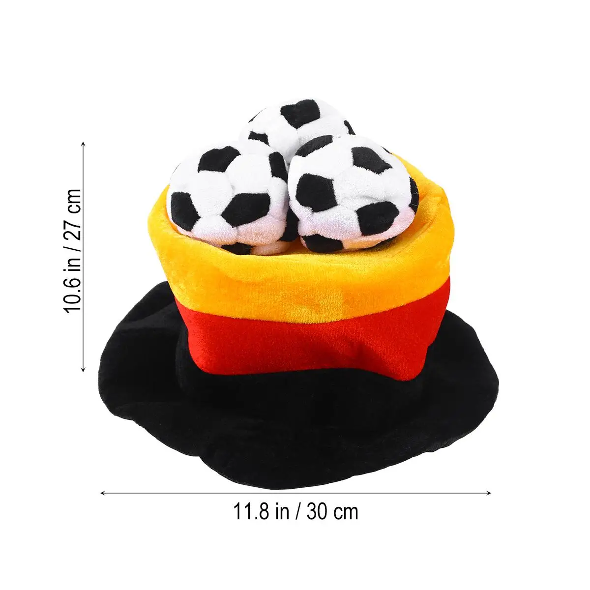 

Football Cap Fan Hat Party Novelty Shape Embroidered Soccer Nightclub Caps Lightweight Comfortable Wear Match Cheering Team