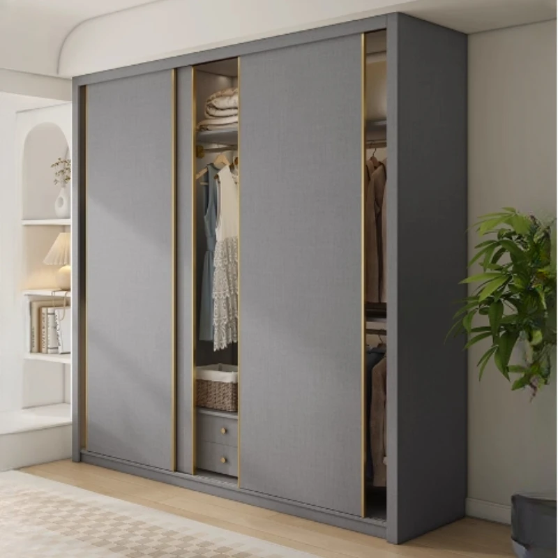 Modern Elegant Wardrobe Support Rod Bracket Storage Cabinet Organizer Wardrobe Bedroom Clothes Mobili Per La Casa Furniture