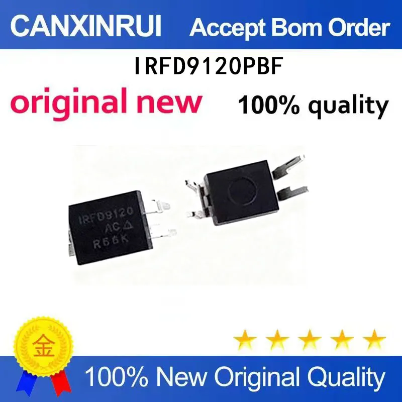 (5-100 Pieces) original IRFD9120 IRFD9120PBF DIP-4 spot chip IC