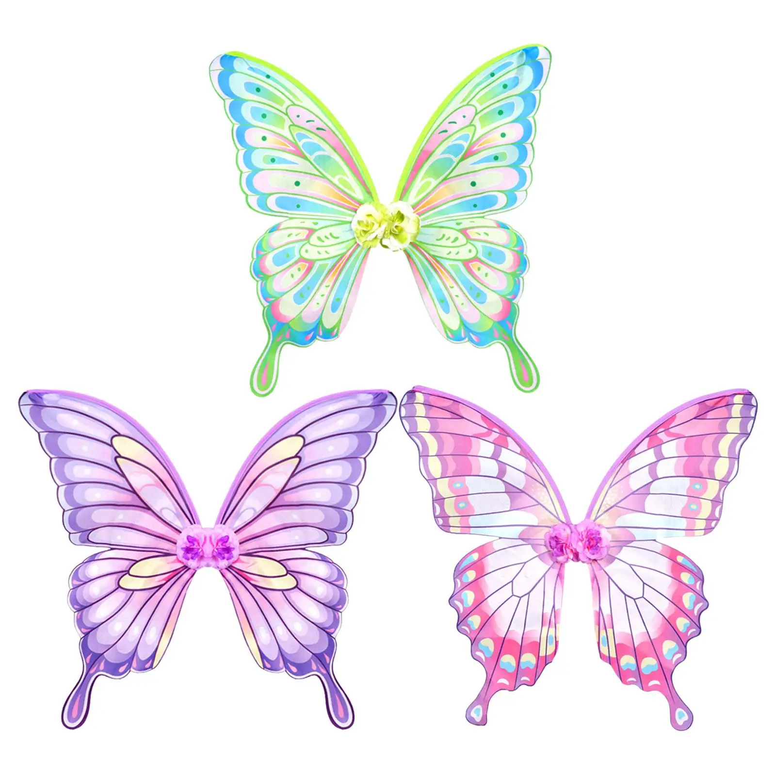 Butterfly Wing Fancy Dress Girls Lovely Kids Decorative Wing for Halloween Party Favors Role Playing Stage Performance Holiday