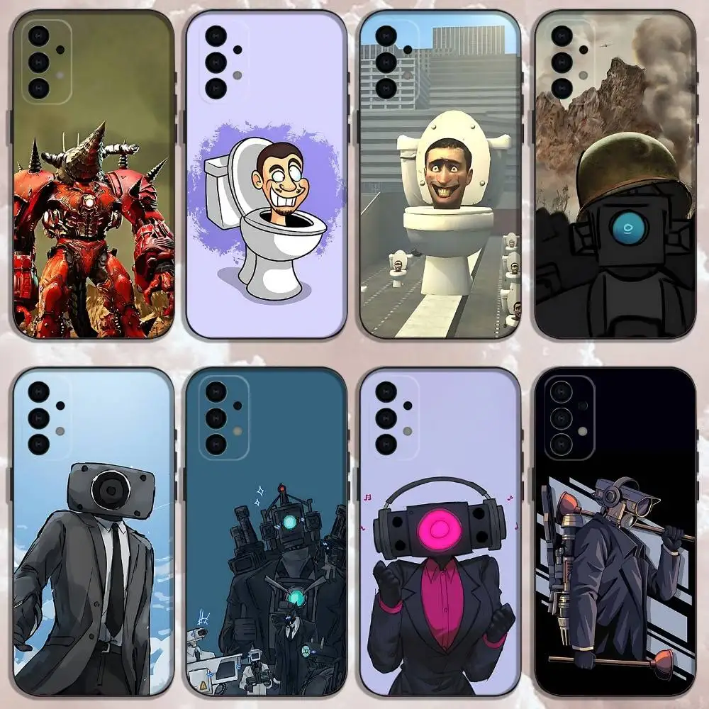 

Skibidi Toilet Phone Case For Samsung Galaxy A13,A21s,A22,A31,A32,A52,A53,A71,A80,Soft Black Shell