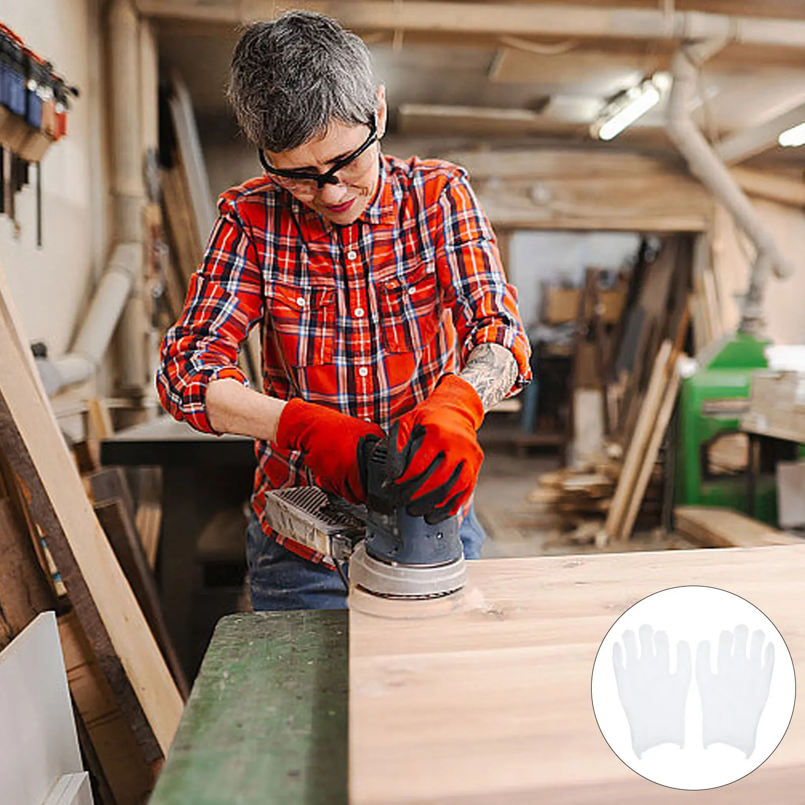 

10 пар белых хлопковых перчаток для промышленной уборки и работы с ювелирными изделиями, для ювелирных магазинов