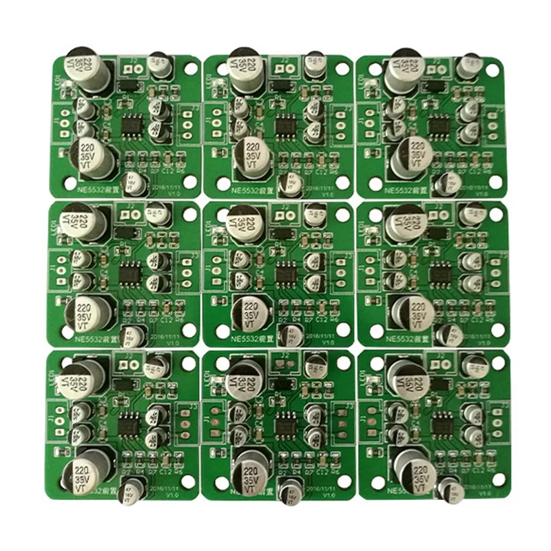 NE5532 OP-AMP Pre-Amplifier Tone Board Dual Channel Preamp Board Compatible with 4558 HIFI Amplifier Preamplifier 6-30V