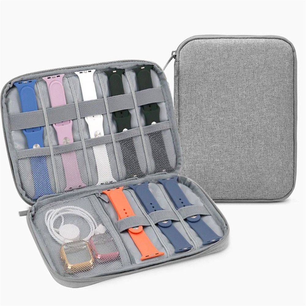 1ck Watch Bands Storage Bag Nylon Watch Band Organizer Bag Carrying Case Travel Watch Straps Carrying Bag Pouch for Watch Band