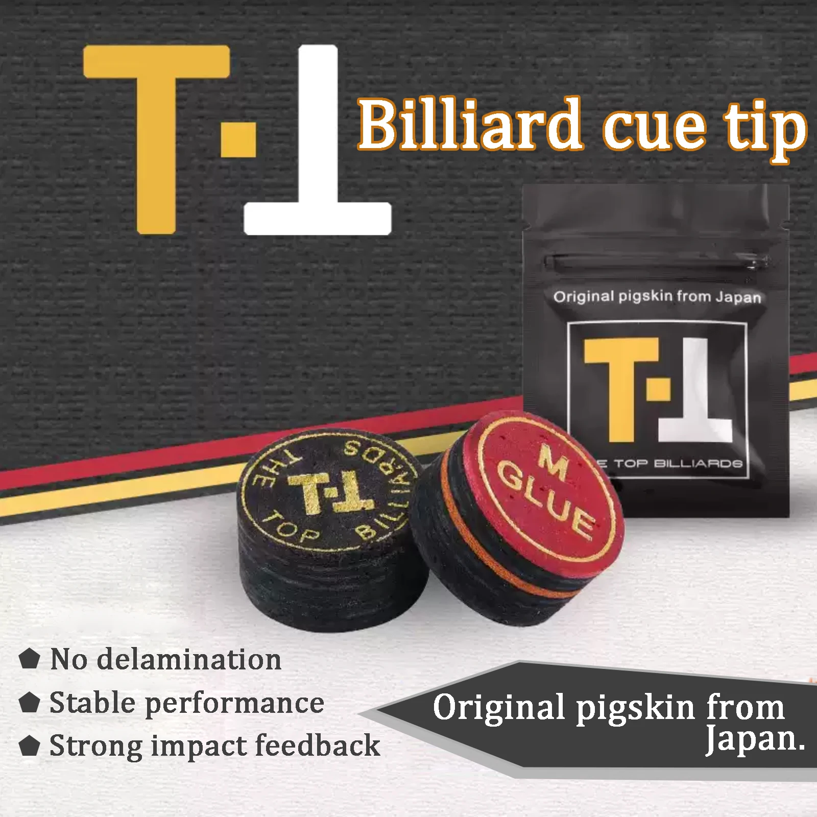 

14mm Professional Billiard Tips Japanese Imported Pigskin
