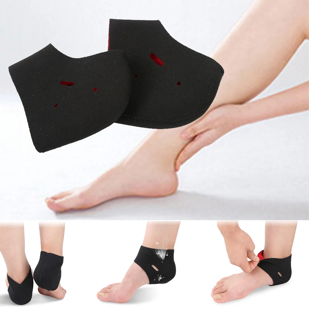 Plantar Fasciitis Heel Socks Anti-Crack Elastic Cloth For Achilles Tendonitis Calluses Spurs Cracked Feet Pain Relief Heel Pads