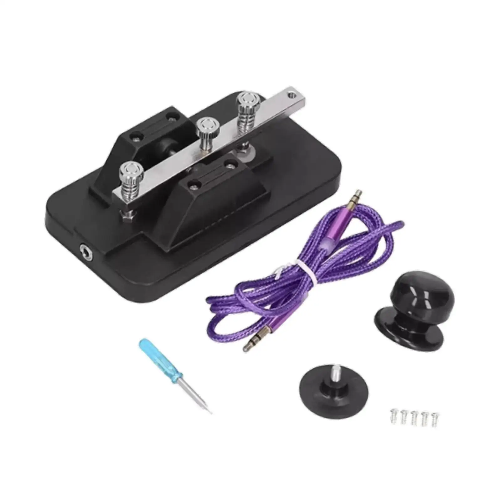 Llave de práctica Morse, montaje Simple, herramienta de práctica CW resistente para entusiastas de la Radio, Camping, principiantes, decoración de escritorio, interior y exterior