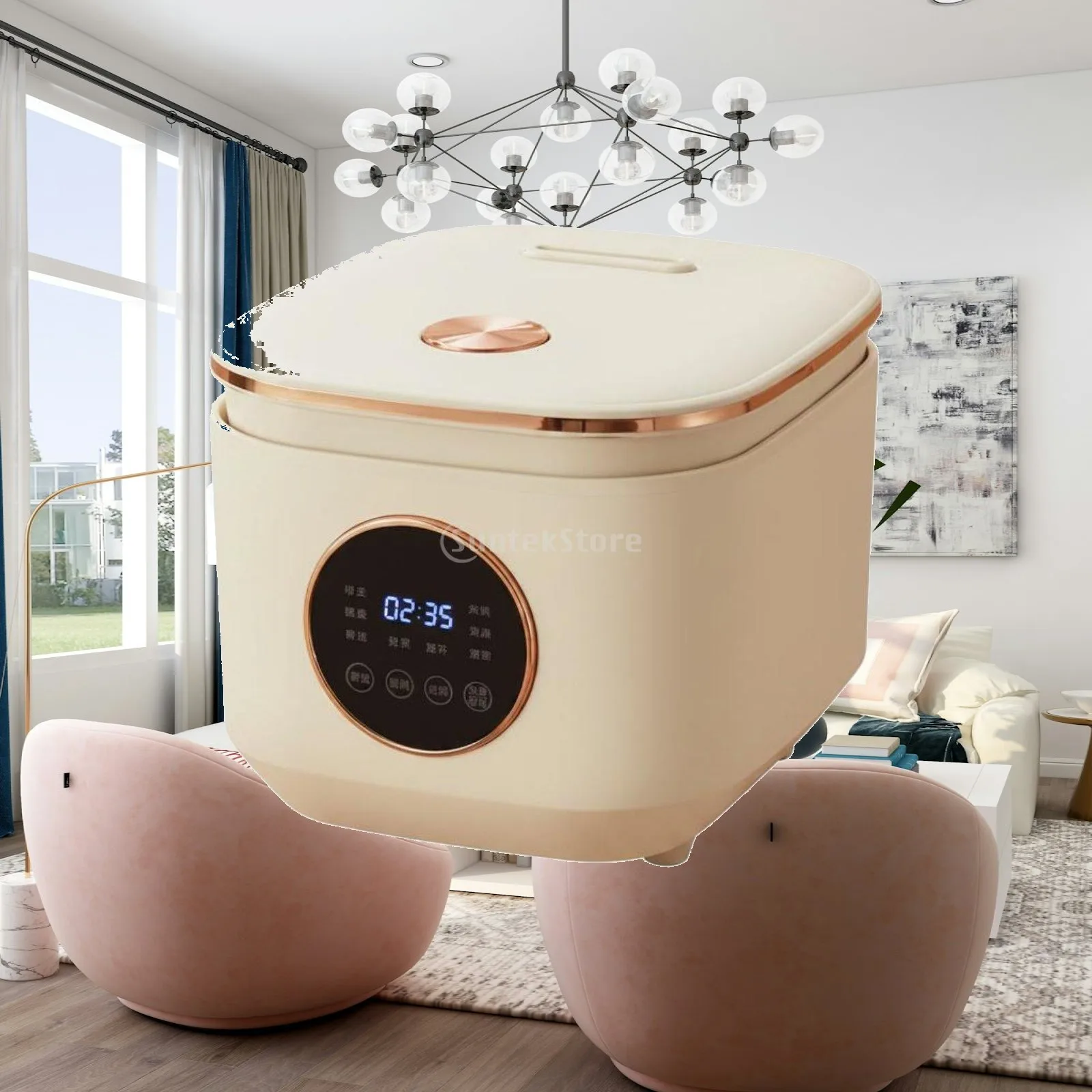 Electric Rice Cooker for 1 2 People with Keep Warm and Overheat Safety Compact Kitchen Steamer Pot