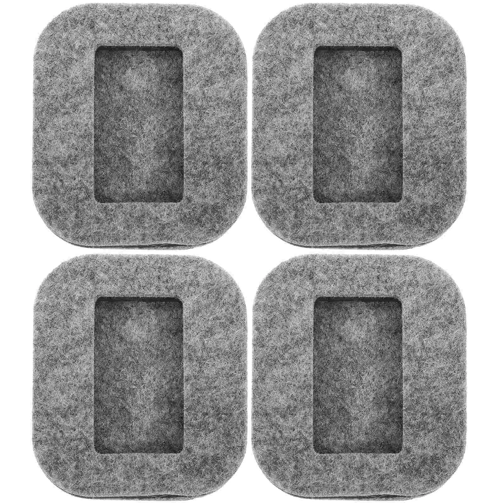 4 Pcs Roller Pad Table Coasters Chair Foot Pads Feet Floor Protectors Felt Furniture