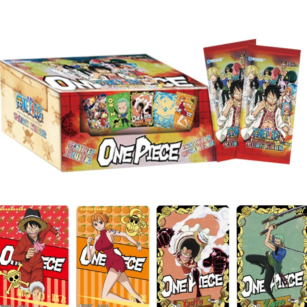 

Anime One Piece Collection Cards For Fan Cake Island Chapter Odyssey Monkey D.Luffy USOPP Sauron Rare Cards Toy Birthday Gift