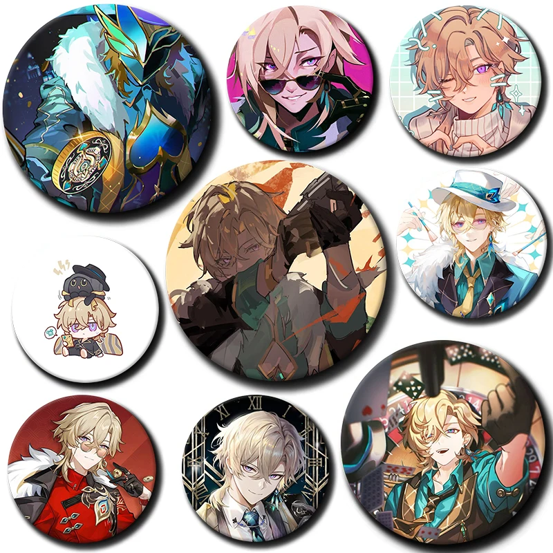 

Cartoon Character Aventurine Soft Button Pin Badge Anime Character Brooch Creative Badge for Backpack Clothes Decoration Gift