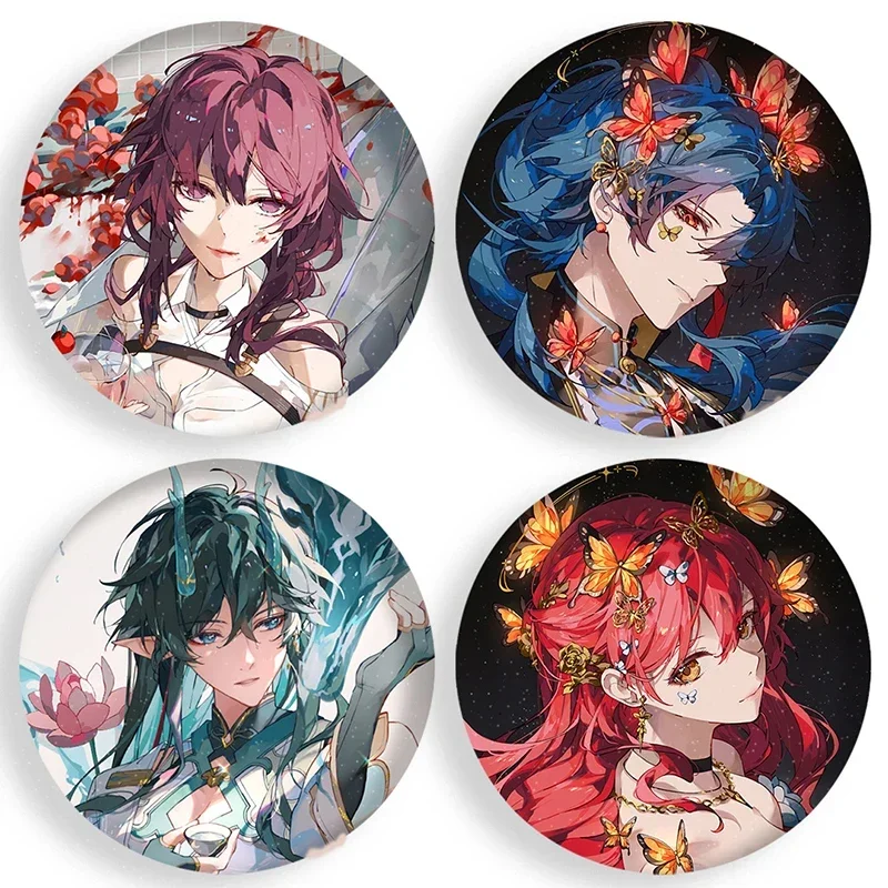 

Honkai: Star Rail Brooches Kafka Blade Himeko Imbibitor Lunae Fu Xuan Cosplay Badge Pin Game Anime Brooch Accessories Prop Gift