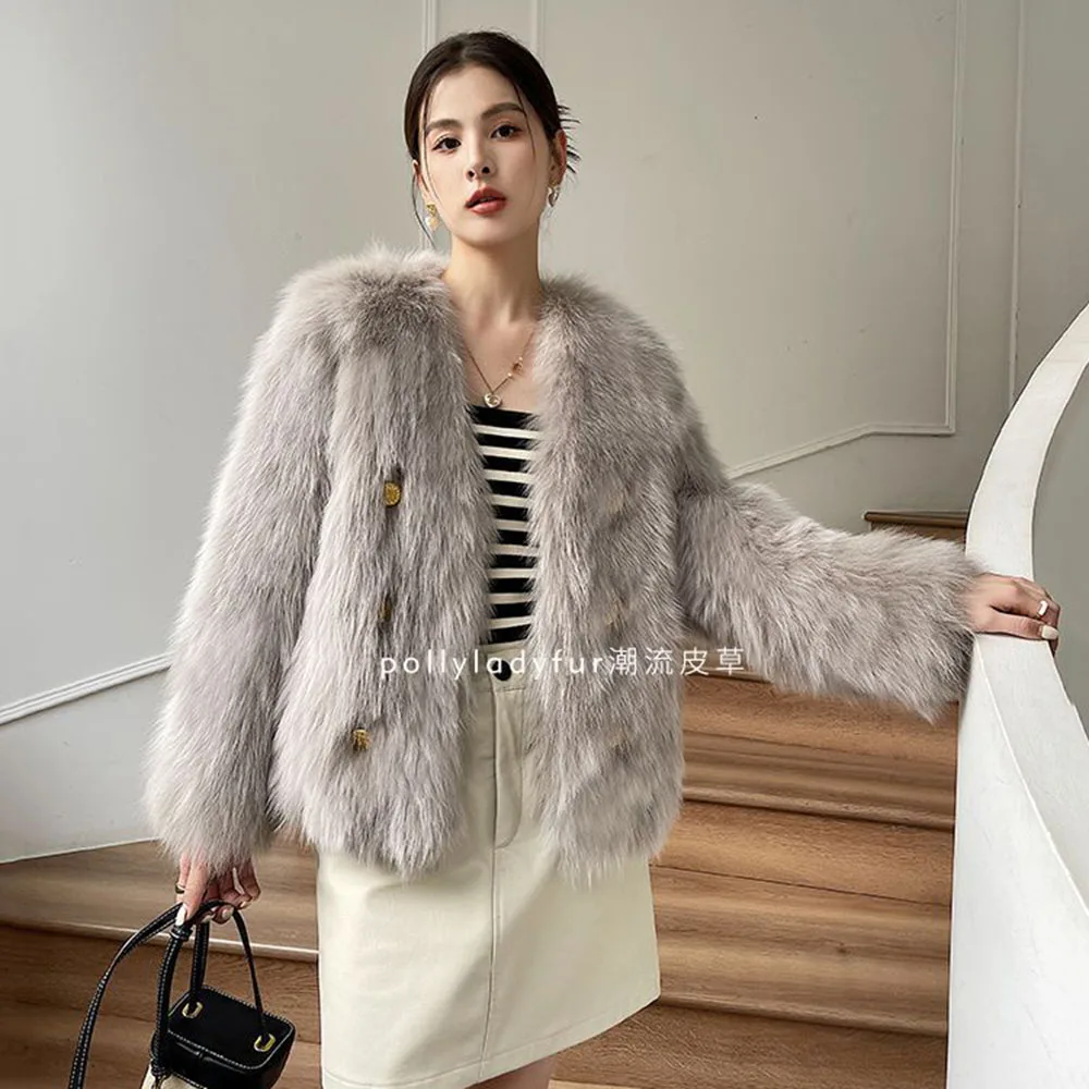 New Temperament In Autumn And Winter Korean Version Of Joker Mao Mao Top Loose Fur Fashion Ladies Plush Coat Female Tide.