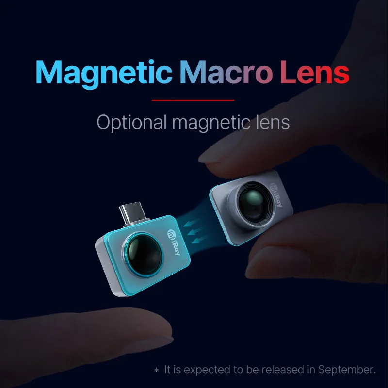 Câmera térmica InfiRay P2 PRO 256x192 Termovisor com lente Marco para visão noturna e testes para celular