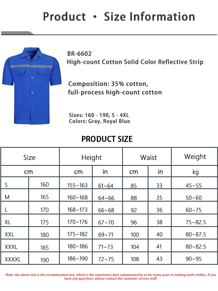 Zomerwerkjumpsuit met korte mouwen, reflecterend veiligheidsuniform met hoge zichtbaarheid voor bouw en logistiek, vlekbestendig shirt