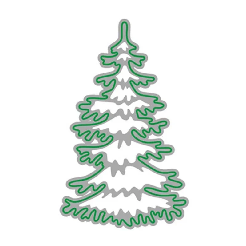 Christmas Tree Metal Cutting Dies Stencil DIY Scrapbooking Album Paper Card Template Mold Embossing Craft Decoration