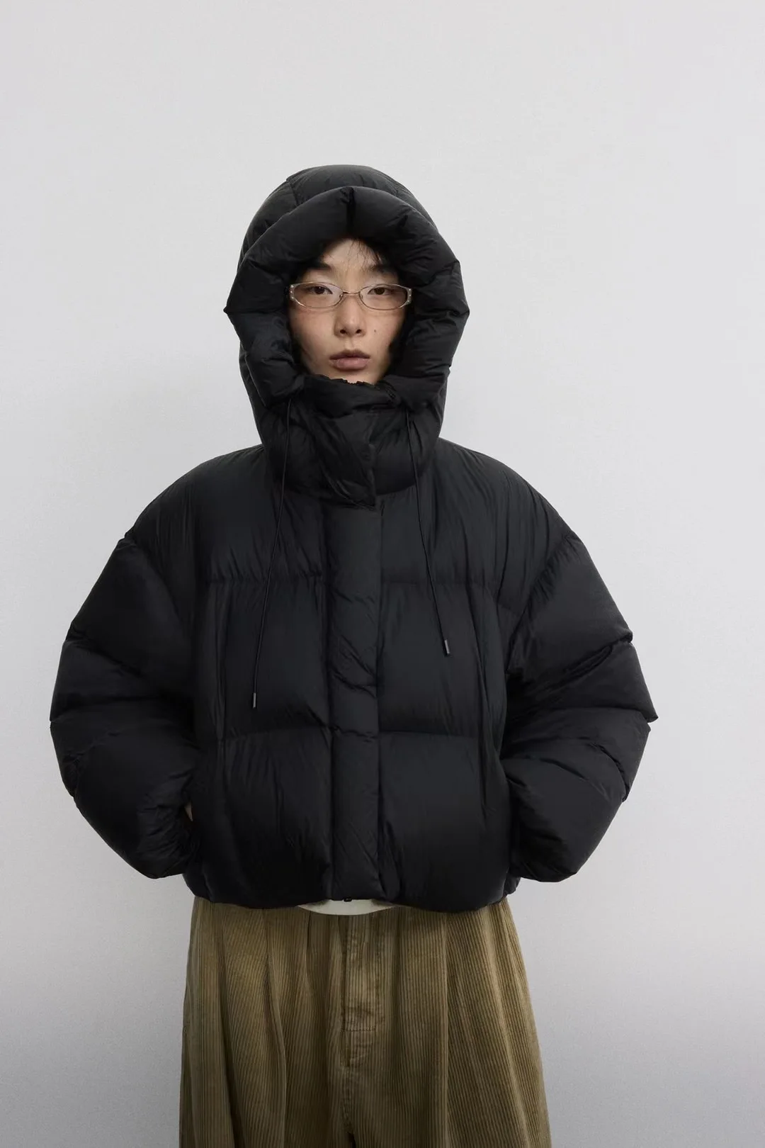 

Casual Pink Hooded Cotton Jacket Women Fashion Solid Zip-up Loose Warm Outwear Lady Winter New Daily Commute Street Jackets