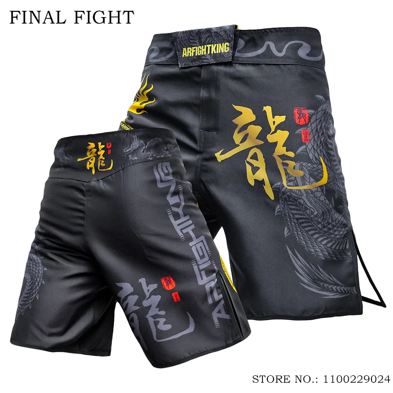 

Shorts MMA Men's Fight Kickboxing Pants Gym Combat Mixed Martial Arts Training Clothing Dragon BJJ Muay Thai Kick Boxing Shorts