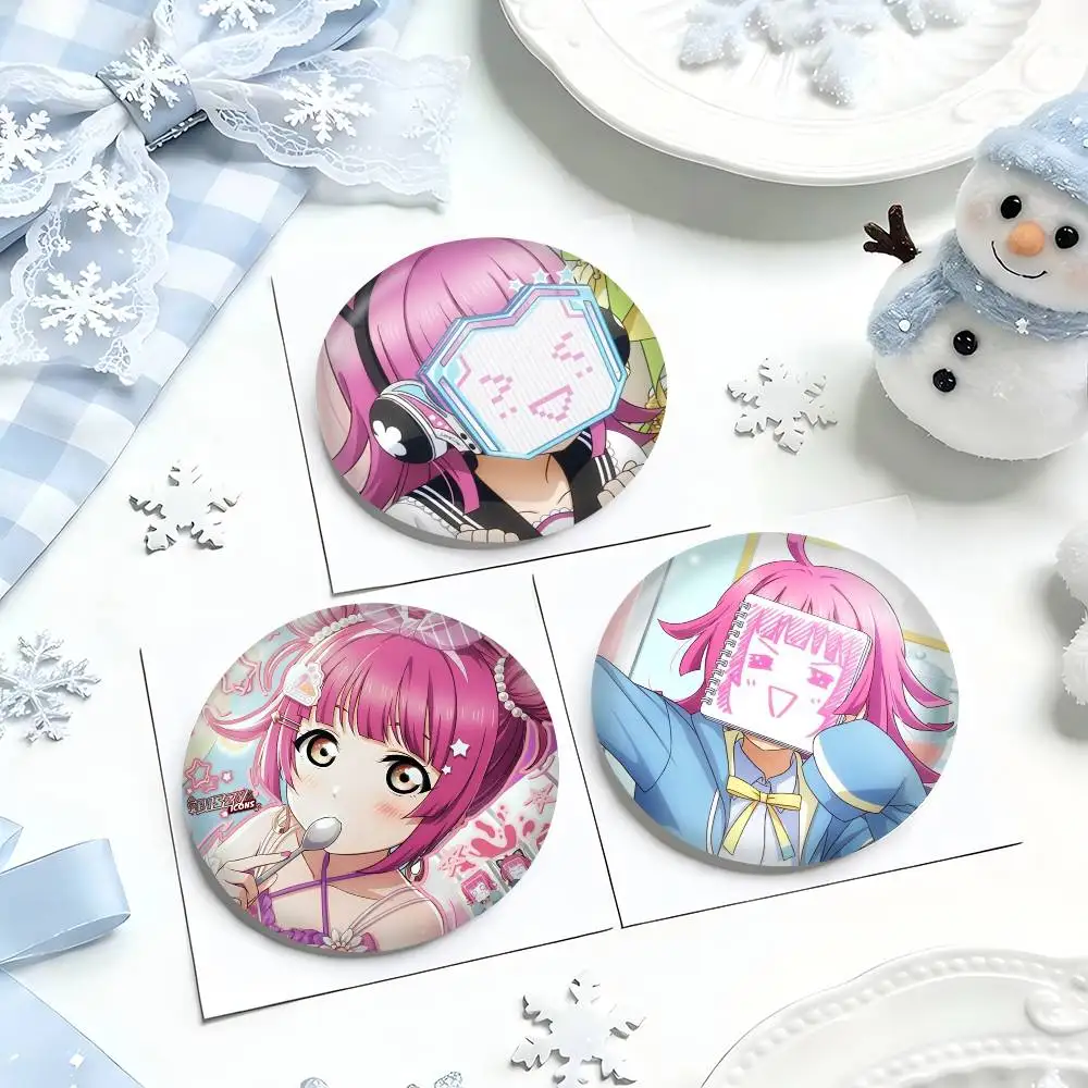 Rina Cosplay KOSTÜM Abzeichen Pin Weißblech Brosche Requisite Weihnachtsgeschenk Geburtstagsgeschenk