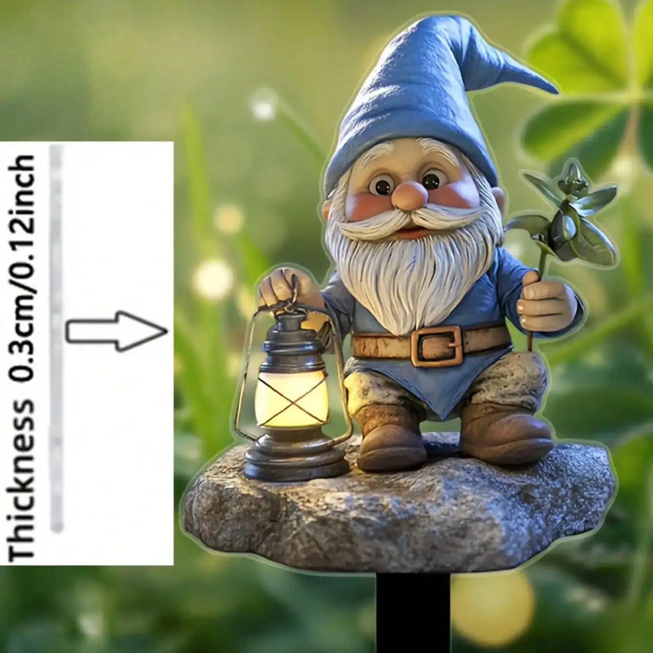 1PCS Four Leaf Clover Dwarf Garden Decoration Ideal Lawn Decoration Flower Pot Filling Multi Functional Courtyard Decoration