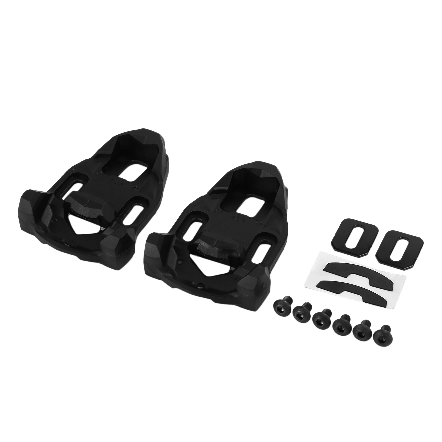 

Bike Cleat Set Plastic Black Road Bike Cycling Pedal Cleat Lock Anti-Skid Road Bike Cleat for Time IClic/X-Presso Pedal