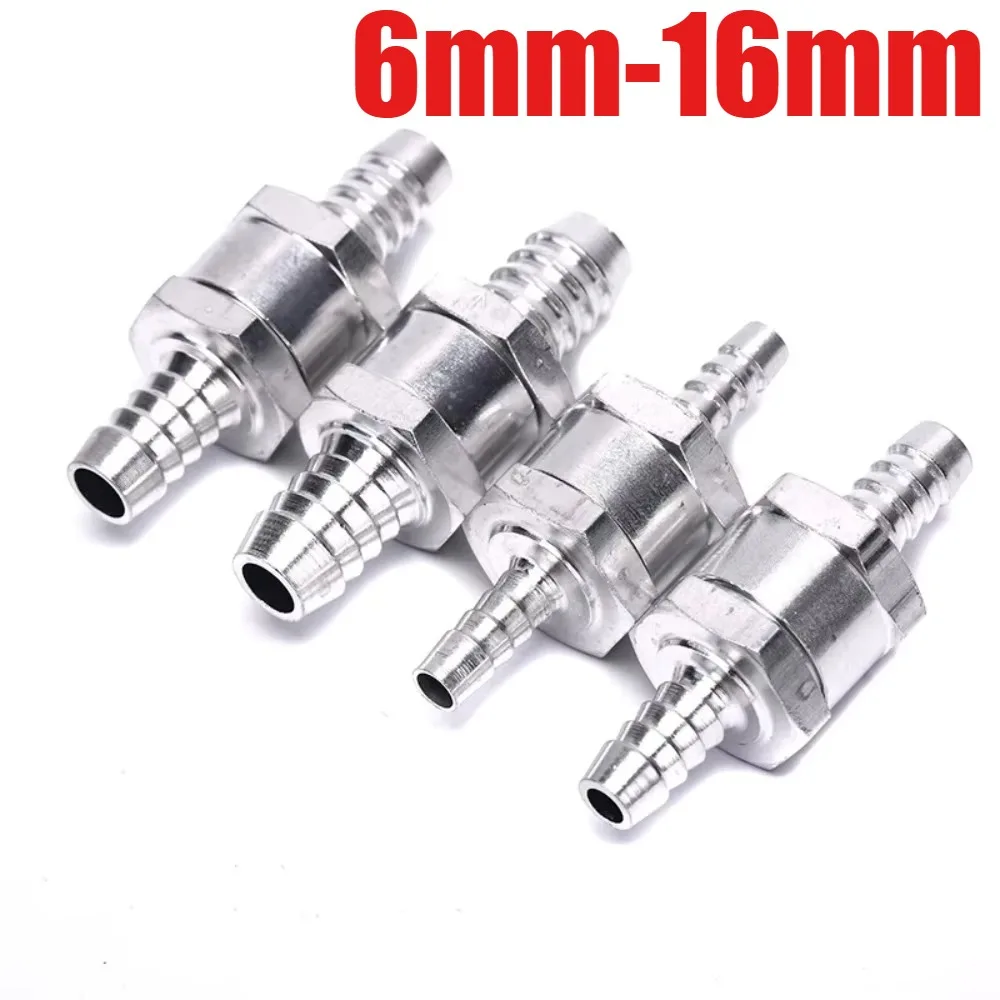 One Way 6/8/10/12/14/16mm Aluminium Alloy Fuel Non Return Check Valve One Way Fit Carburettor