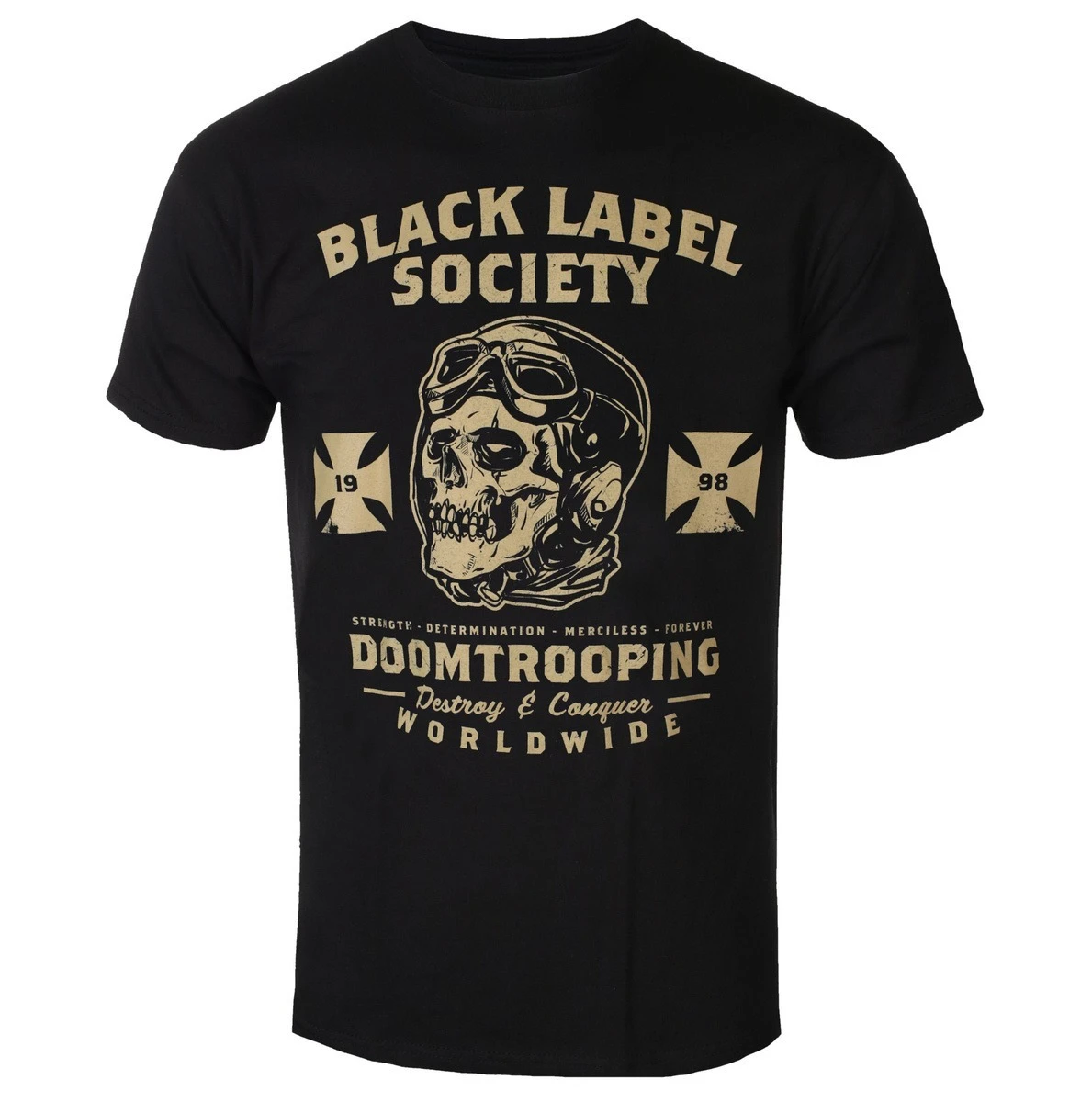 

BLACK LABEL SOCIETY DOOMTROOPING Clothing Printing Summer Luxury Brand Pure Cotton Men's and Women's T-shirts Short Sleeves