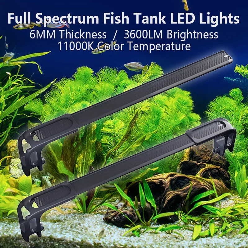 

Water Plant Landscape Lighting Full Spectrum Fresh Water Aquarium Led Light Ultra-Thin Fish Tank Lamp Lights for Fishbowl Decor