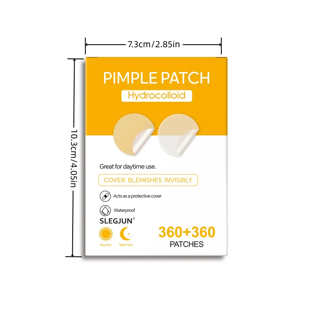360 Adesivos Redondos de Hidrocoloide para Acne - Impermeáveis, Respiráveis, Suaves | Transparente Diário/Pré-maquilhagem | Viagem e Festa | Todos os 