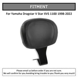 Motorcycle Accessory Sissy Bar Driver Backrest Rider Seat Pad For Yamaha Dragstar Vstar XVS 1100 1998-2022