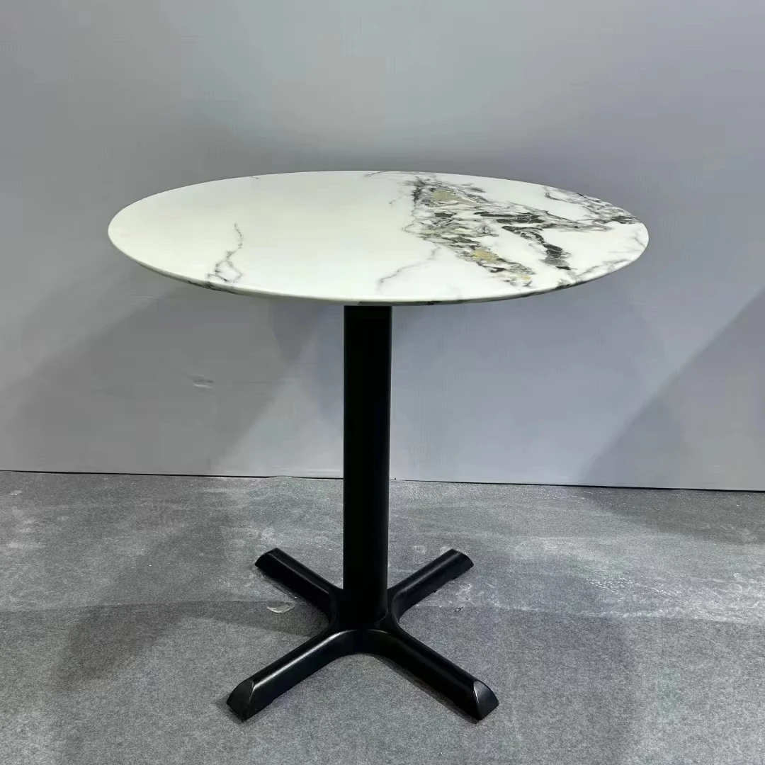 

# WRestaurant Black Cast Iron Coffee Table Base Leg Furniture
