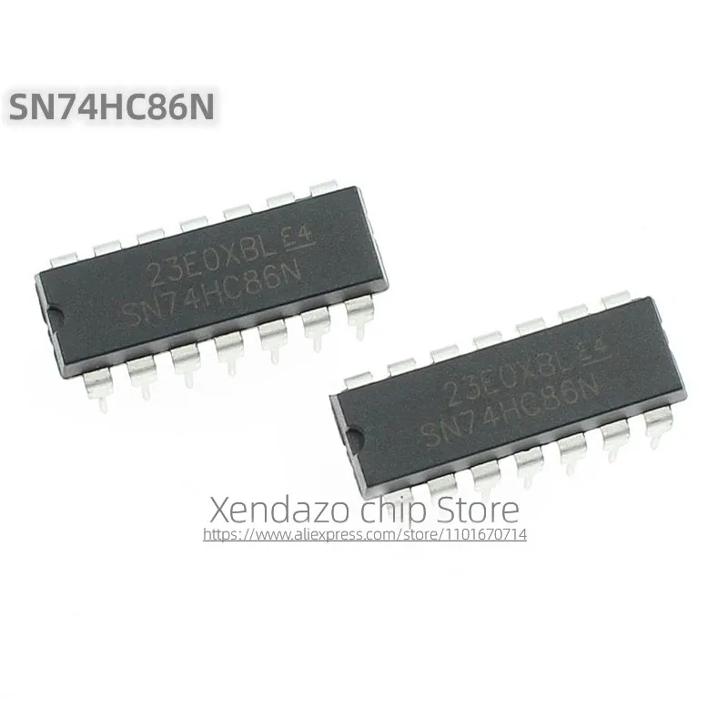 10pcs/lot SN74HC86N SN74HC86 74HC86 DIP-14 package Two input four exclusive OR gate logic chip