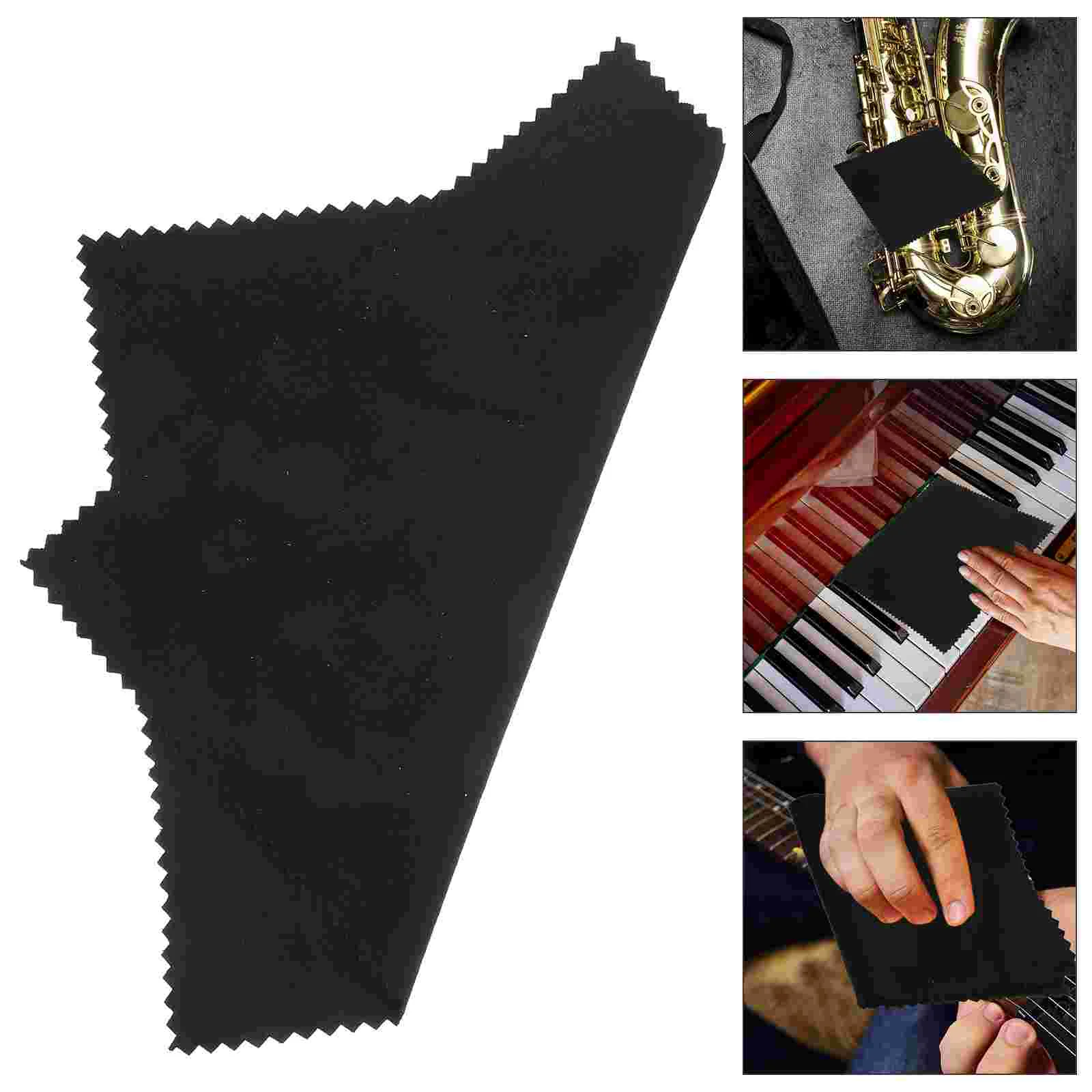 10 Pcs Musical Instrument Cleaning Cloth Glasses Wipes For Piano Instruments Rag