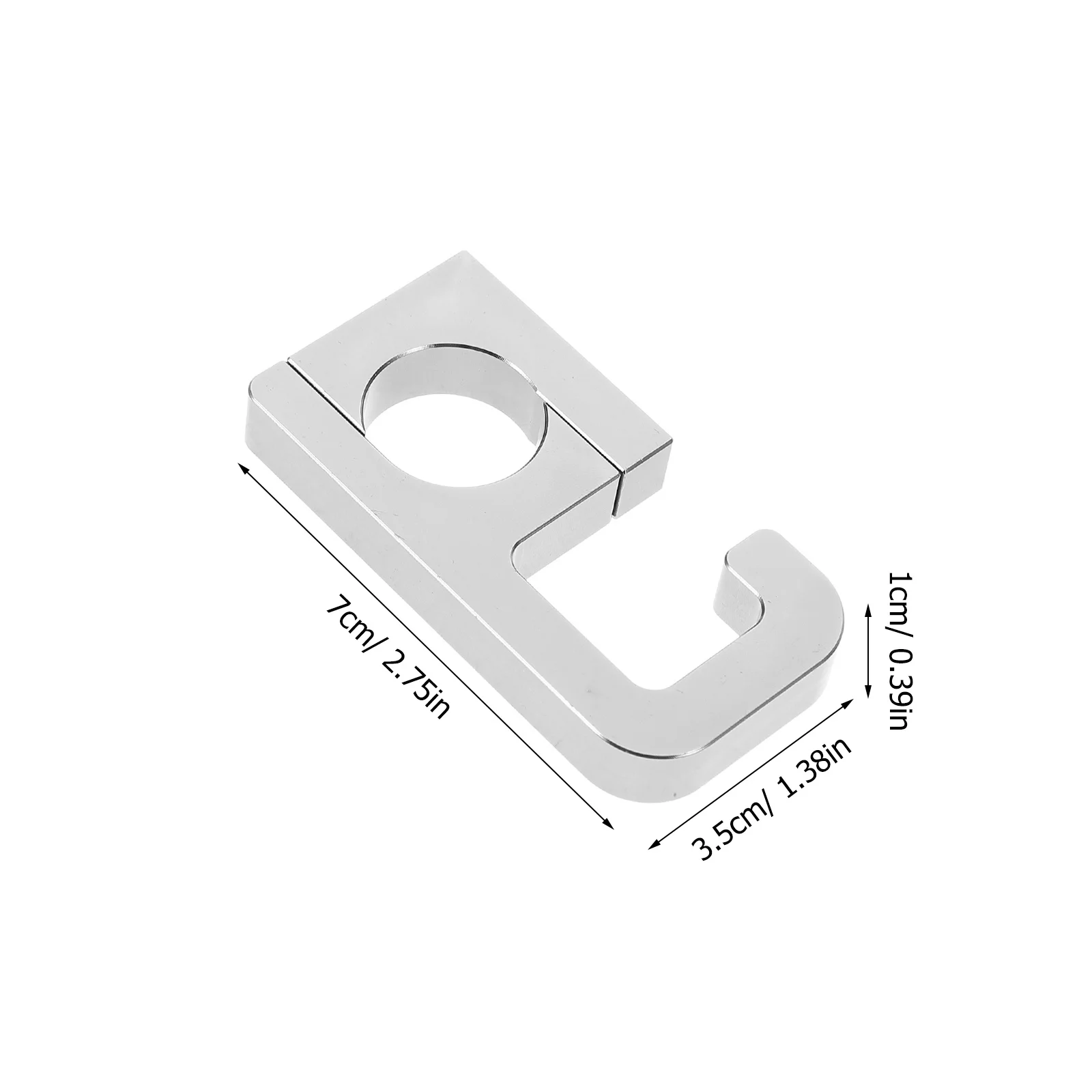 خطاف مقود الدراجة النارية من سبائك الألومنيوم الفضي المتين، مناسب عالميًا، حامل حقيبة سهل التركيب، تصميم أنيق للدراجات #4