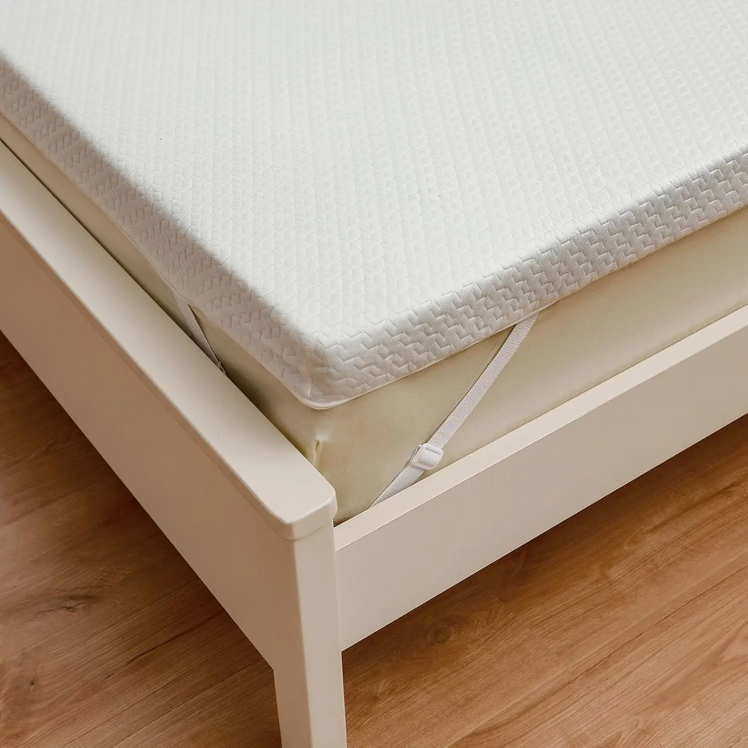 

3 H Gel Memory Foam Mattr Topper Queen Size, Cooling Bed Topper With Removable Bamboo Soft Cover, Certipur-Us Certified,