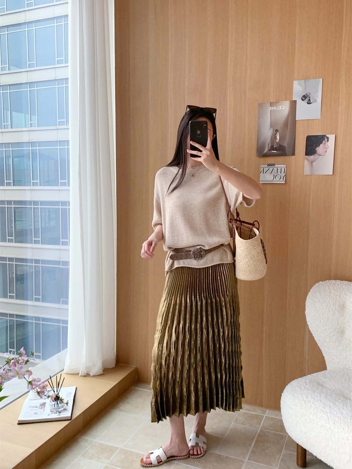 

Свободный черный вязаный свитер из хлопковой пряжи с манжетами и лентами, повседневный стиль, для женщин